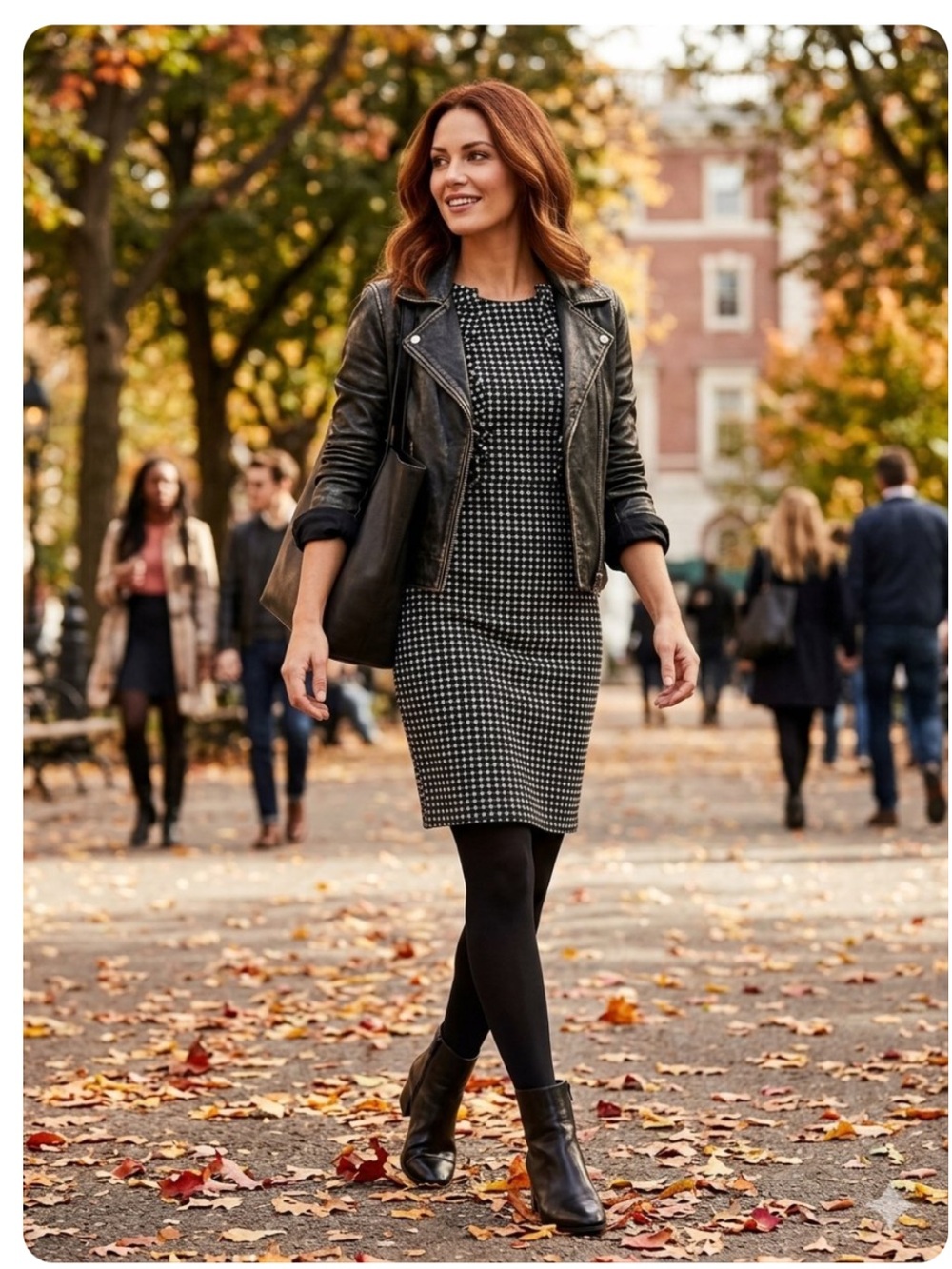 Almost Famous Black&White Tweed Print Sheath Dress- Sz M-NWOT-Classy-Chic 😍